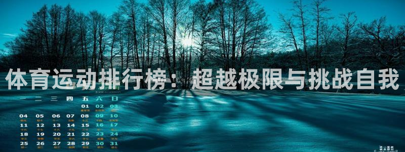3377体育官网下载招商电话号码：体育运动排行榜：超越极限与