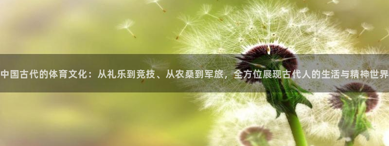 3377体育能爆吗：中国古代的体育文